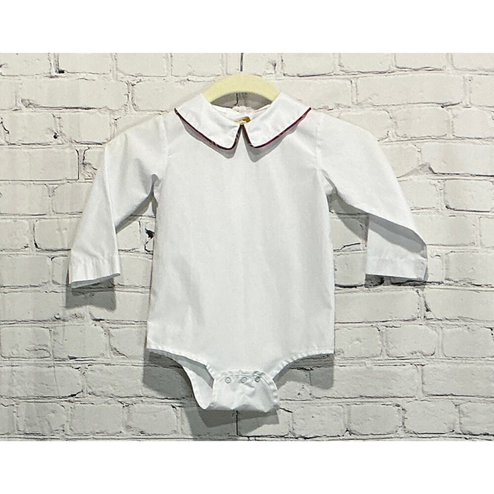 The Beaufort Bonnet Company Baby Girl's Peter Pan Collar Onesie (Size 18-24mos)